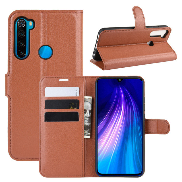 

Чехол-книжка Litchie Wallet для Xiaomi Redmi Note 8T Brown, Коричневый