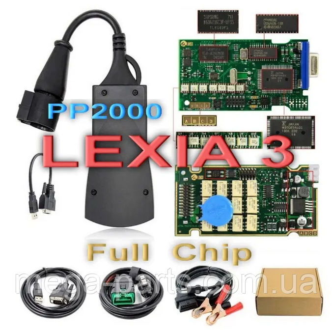 Lexia-3 / PP2000 диагностический адаптер для Peugeot и Citroen полная версия Full Chip Diagbox V7.83 Русская