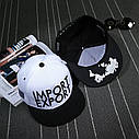 Кепка снепбек Import Export з прямим козирком Чорна 2, Унісекс, фото 3