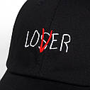 Кепка бейсболка Loser Lover, Чорна Унісекс, фото 6