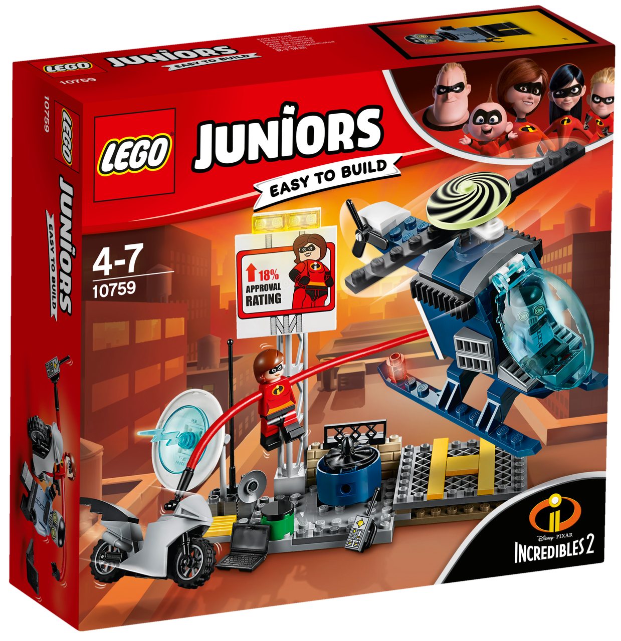 Lego Juniors Эластика: Погоня на крыше 10759Нет в наличии