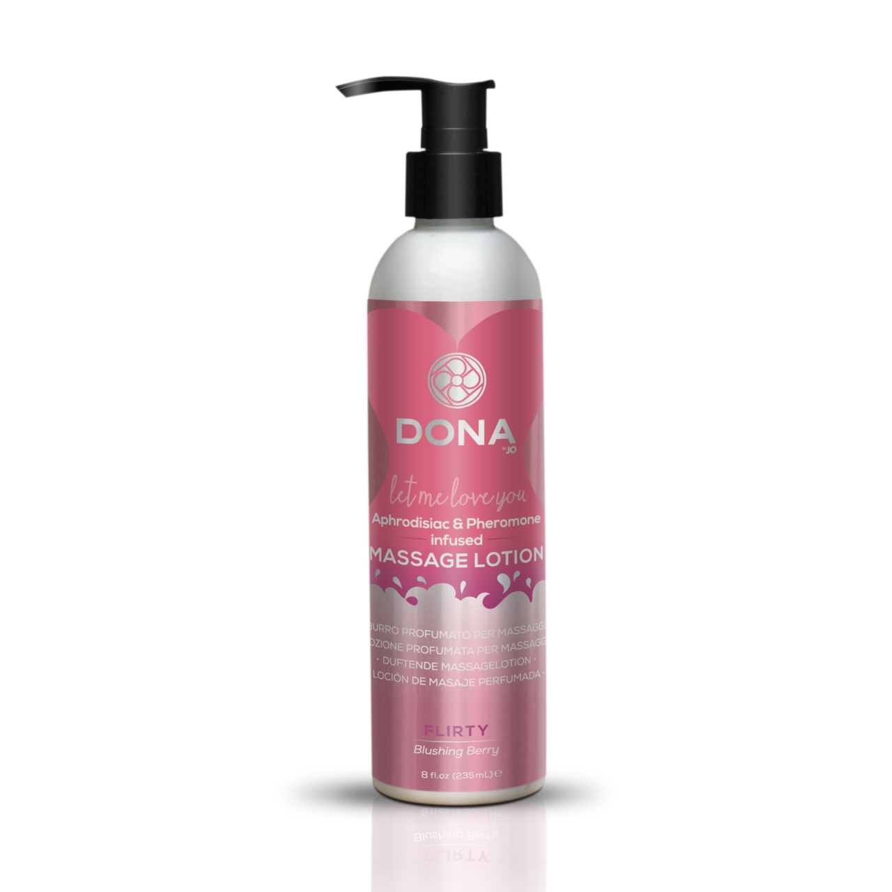 

Массажный лосьон с феромонами аромат румяной ягоды DONA Flirty 235 мл