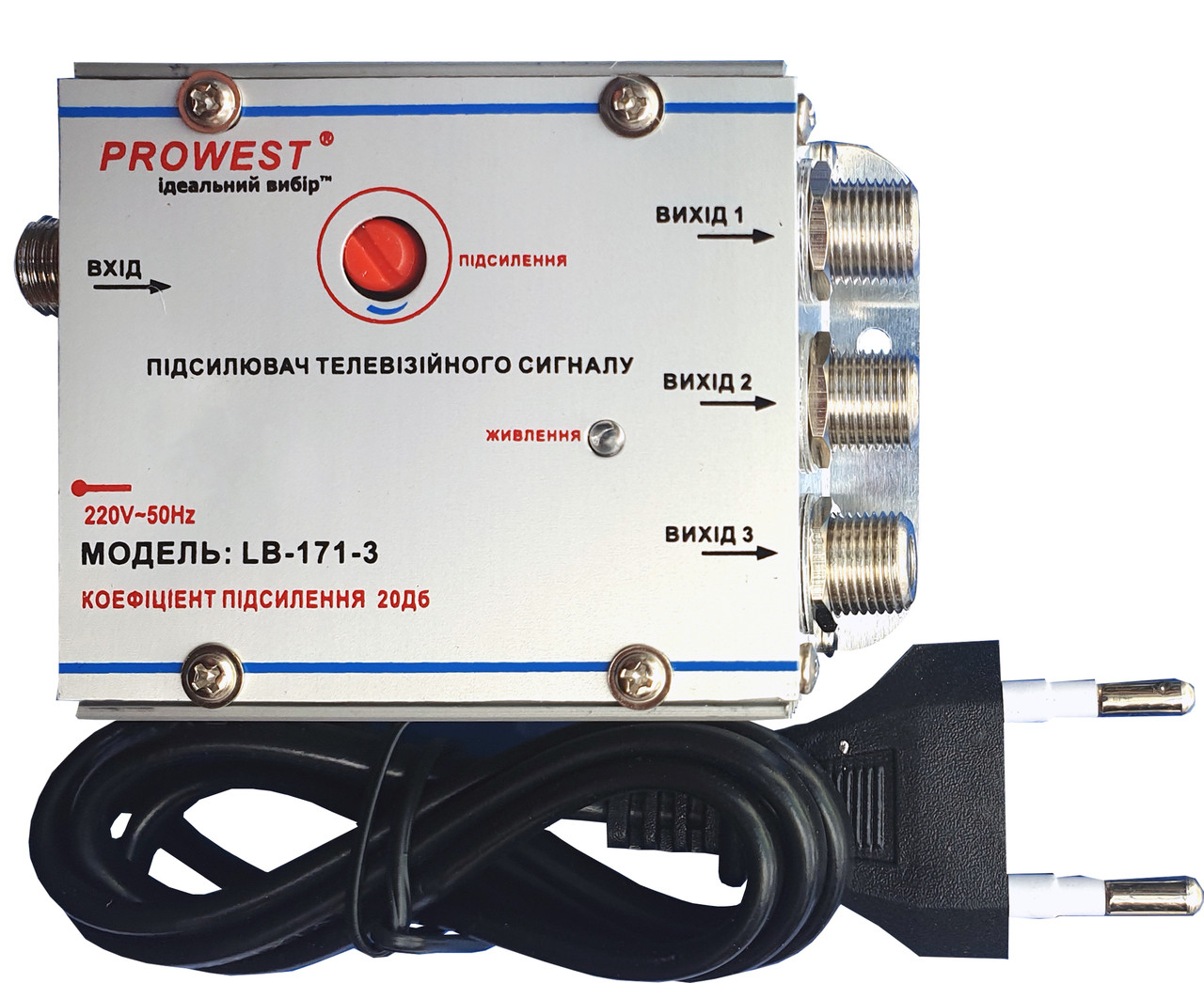 

Усилитель PROWEST LB-171-3 на 3 выхода 20 дБ