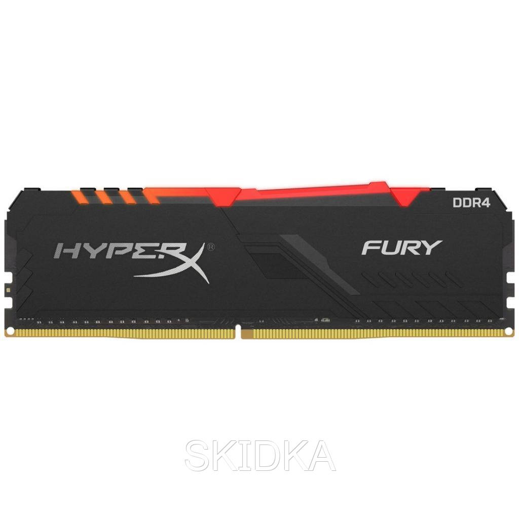 

Модуль памяти для компьютера DDR4 16GB 2666 MHz HyperX FURY RGB Kingston (HX426C16FB3A/16)