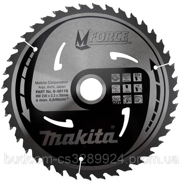 

Пильный диск Makita MForce 230 мм 40 зуба (B-08115)