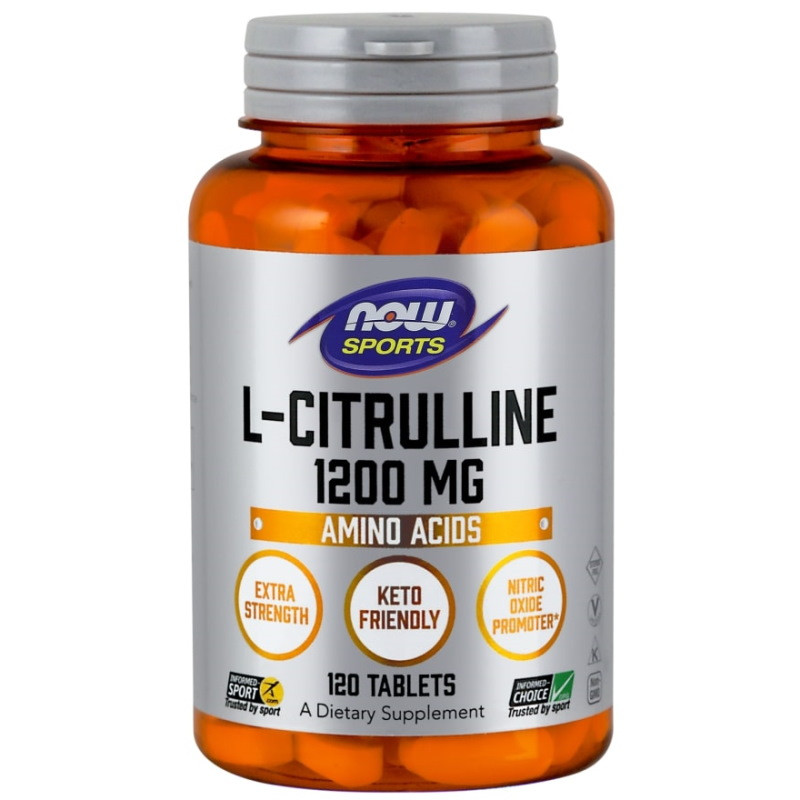 

Аминокислота NOW L-Citrulline 1200 mg, 120 таблеток