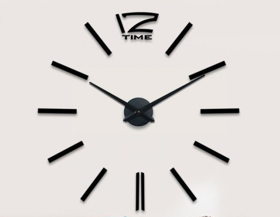 

Часы настенные 3D "DIY CLOCK" от 50 до 70см Black (ZH522-B)