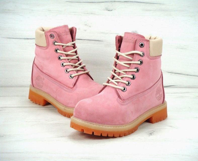 

Ботинки женские зимние Timberland искусственный мех "Розовые" р. 37-40, Розовый