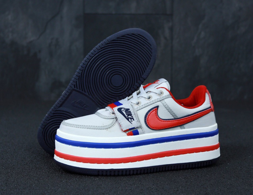 

Кроссовки женские кожаные Nike Vandal m2k White/red/ "Белые с красным" р. 37-39, Черный