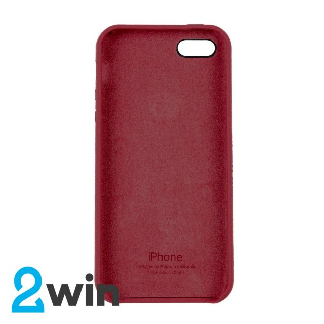 

Чехол Silicone Case iPhone 5/5S/SE Copy Camelia Red (25), Красный