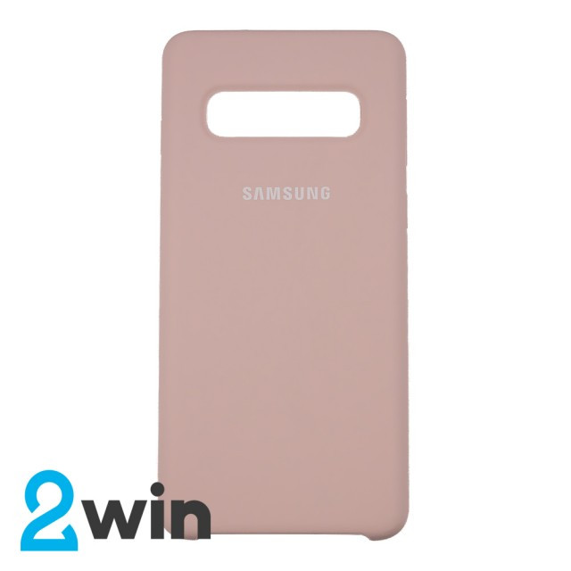 

Чехол Silicone Case Original Samsung S10 Бледно-розовый