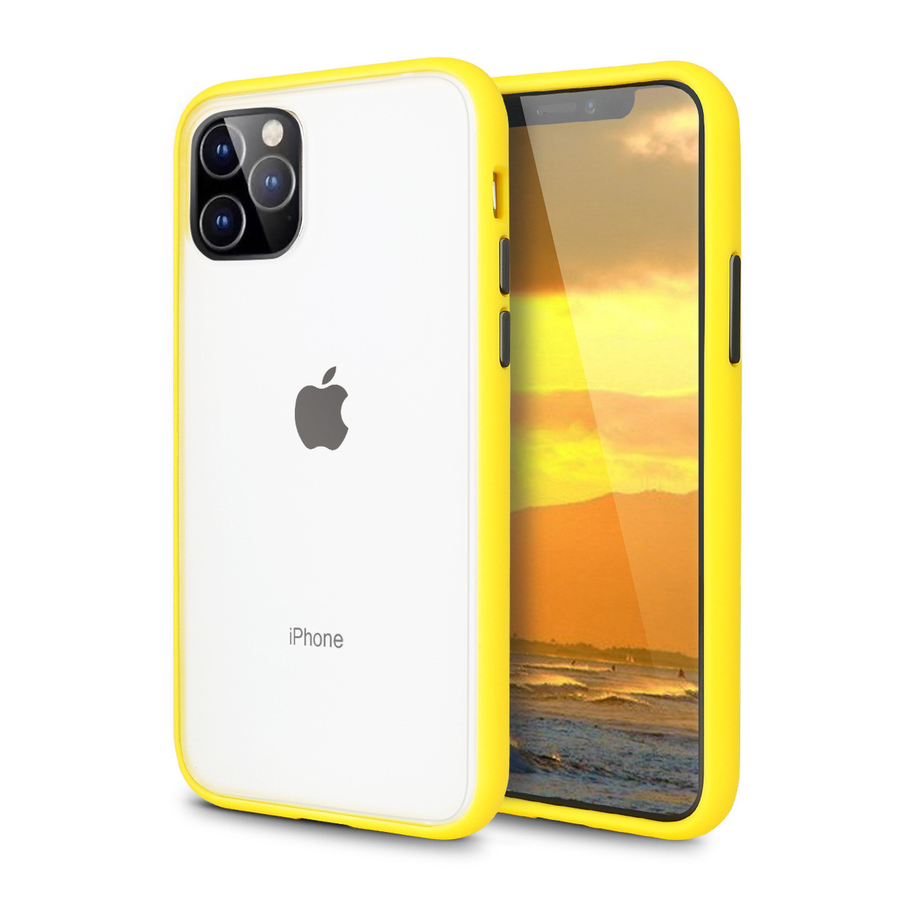 

Чехол накладка xCase для iPhone 11 Pro Gingle series Yellow Black, Синий