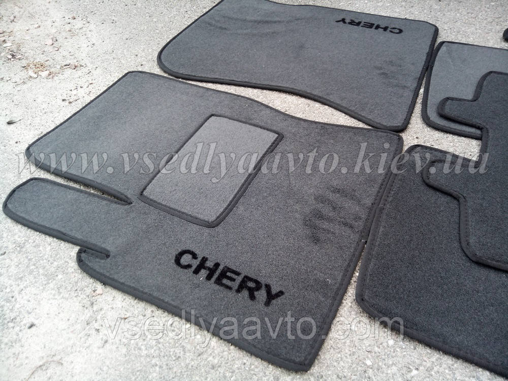 

Ворсовые коврики передние CHERY Tiggo с 2005-2012 гг. (Серые)