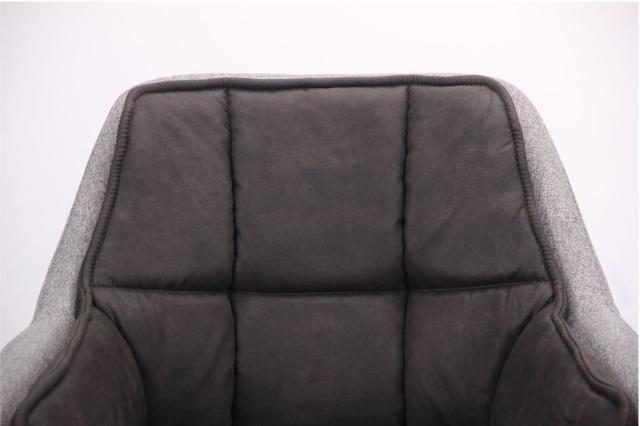 Кресло поворотное Virginia черный/cowboy базальт браун/меланж силвер (5)