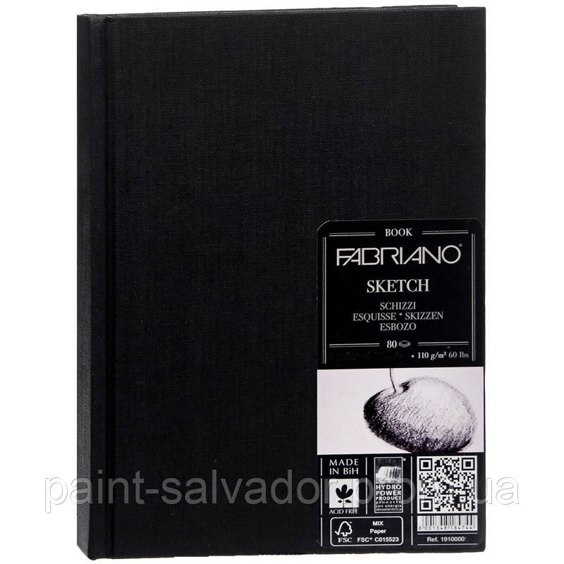 

19100002 Альбом для эскизов Sketch Book А4 (21х29,7 см) 110 г/м.кв. 80 листов в переплете по длинной стороне