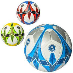 Мяч футбольный 3000-41 размер 5, ПУ1,4 мм, 32 панели, ручная работа, 400-420 г, 3 цв, в кульке