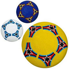 Мяч футбольный VA 0036 размер 5, резина Grain, 350г, 3 цвета, в кульке
