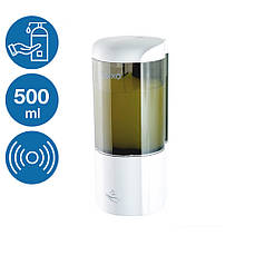 Сенсорный диспенсер для дезинфекции 0,5 л Rixo DSA014W дозатор антисептика с антибактериальной лампой