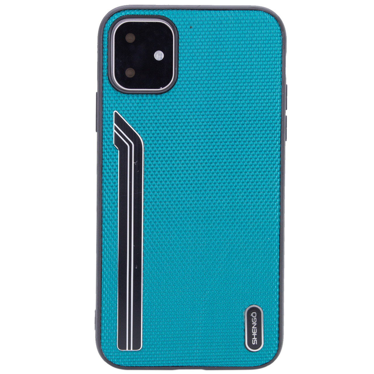 

TPU чехол SHENGO Textile series для Apple iPhone 11 (6.1"), Зеленый