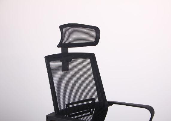 Кресло Neon HR сиденье Саванна Black 19/спинка Сетка черная (Фото 6)