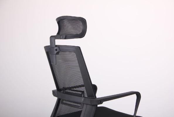 Кресло Neon HR сиденье Саванна Black 19/спинка Сетка черная (Фото 9)