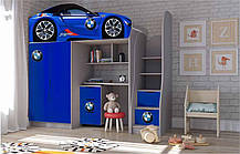 Дитяче ліжко-кімната Bed-Room №1 BMW сіра, серія Бренд спальне місце 1700х800, фото 3