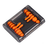 Беруші універсальні Silenta Training Orange, 2 пари + футляр, фото 1