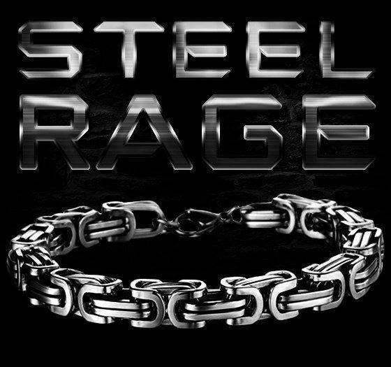 

Мужской браслет Steel Rage ( silver )