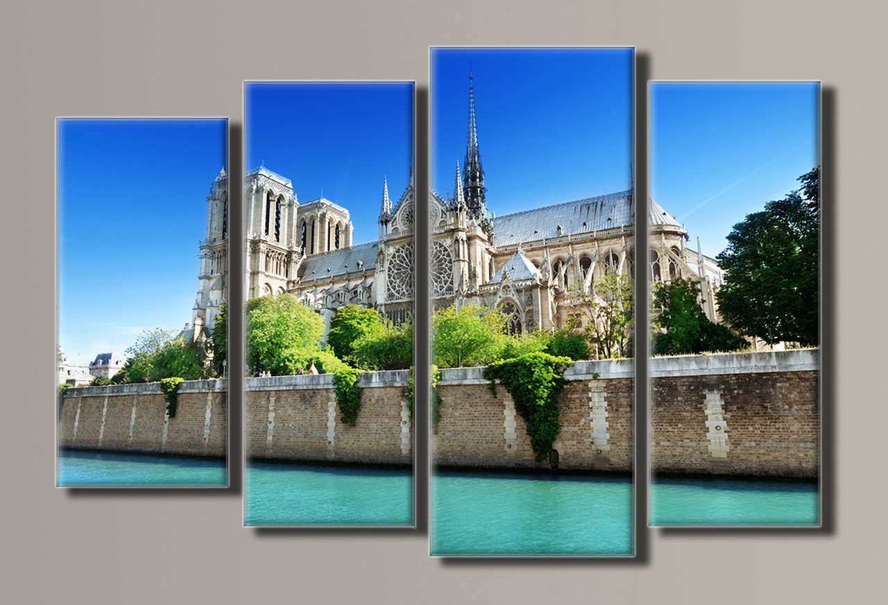

Картина модульная HolstArt Notre-Dame de Paris 59,5*90см 4 модуля арт.HAF-057