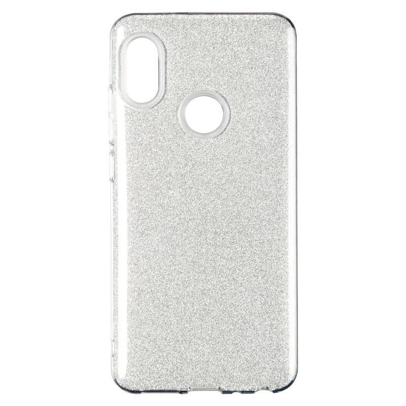 

Чехол силиконовый с блестками Remax Glitter для Huawei Y6 2018 Silver