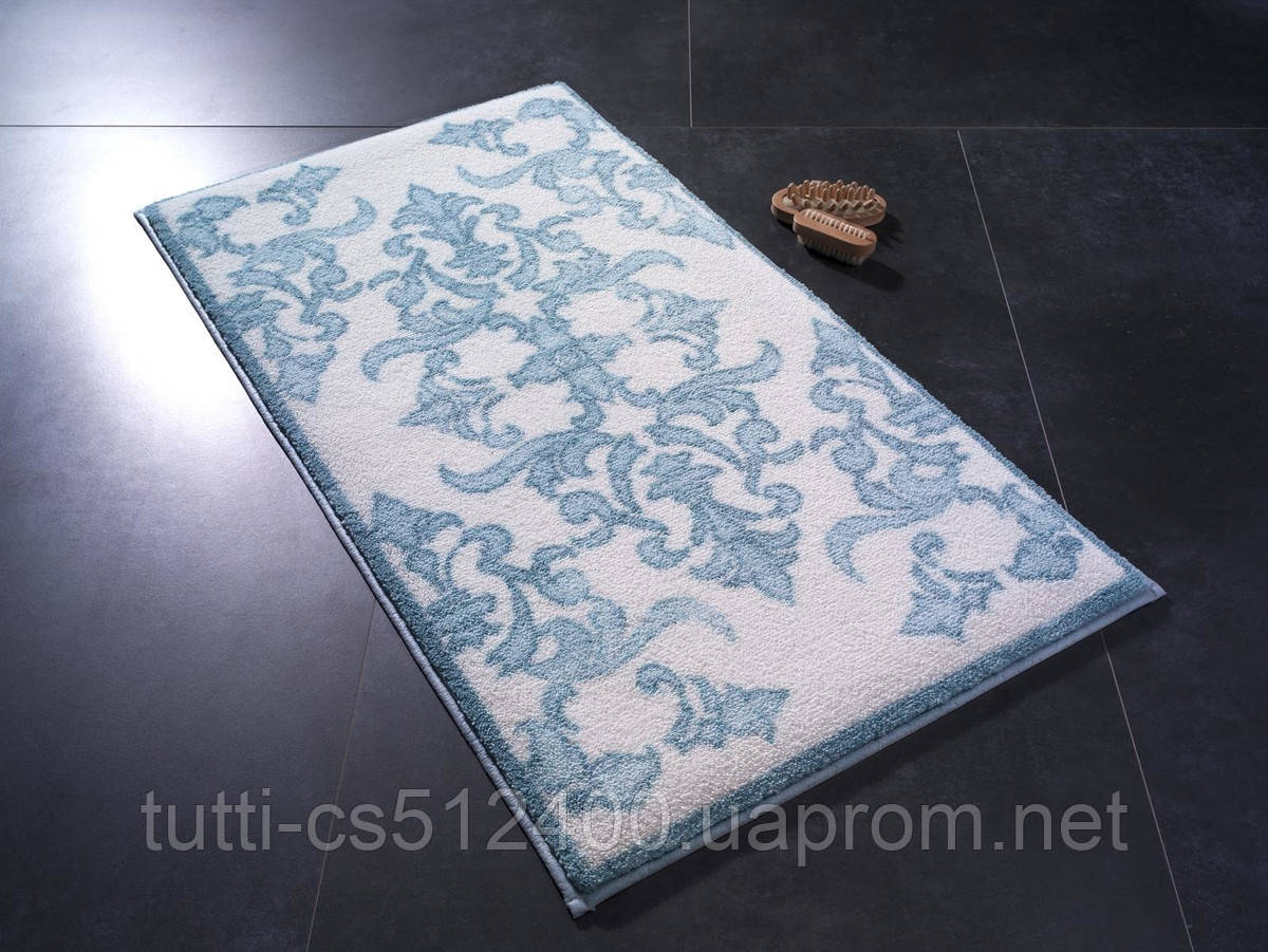 

Коврик для ванной 80х140 Confetti Bella Shabby Damask Mavi, Голубой