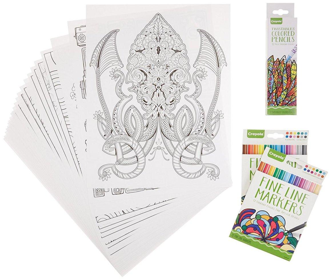 

Набор для рисования Crayola Adult Coloring Book & Marker Art Activity Set