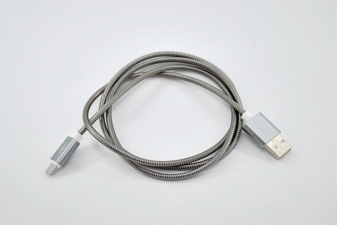 

Кабель Usb-cable Micro USB 4you DL-003 (2000mah, Метал.оплетка-пружина, Premium, черный)