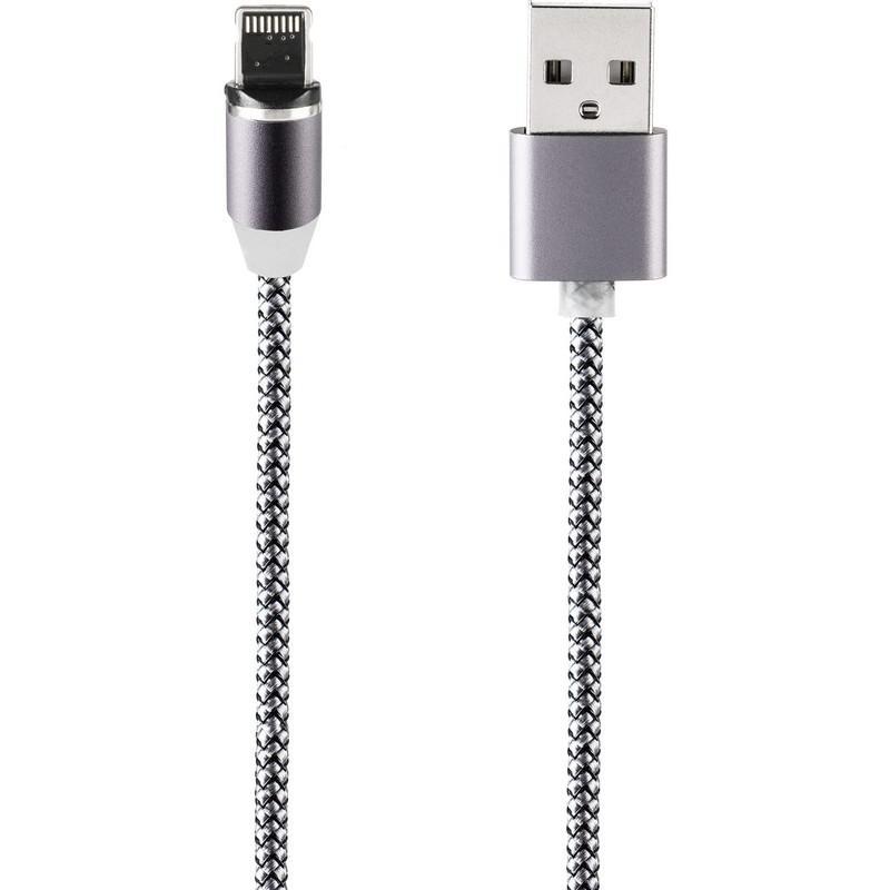 

Кабель USB для зарядки магнитный Gelius Pro GP-MC-U01i Lightning для iPhone Grey