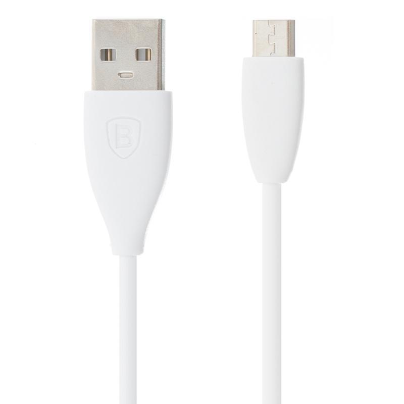 

Кабель USB для зарядки Baseus Small Pretty Waist Micro USB (CAMMY-02) White 1m