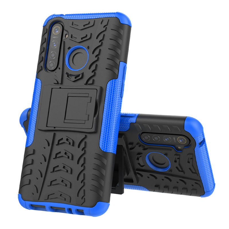 

PC + TPU чехол Armor для Realme 5 Pro (8 цветов) синий