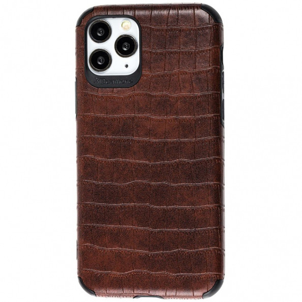 

Кожаная накладка Epic Vivi Crocodile series для Apple iPhone 11 Pro (5.8"), Темно-коричневый