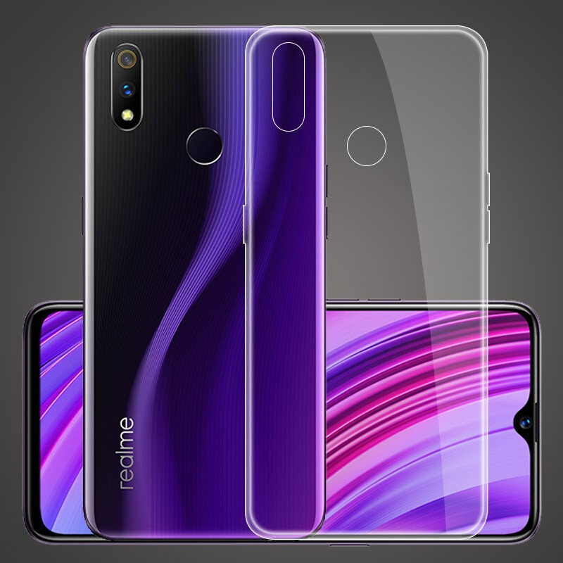 

Ультратонкий 0,3 мм чехол для Realme 3 Pro прозрачный