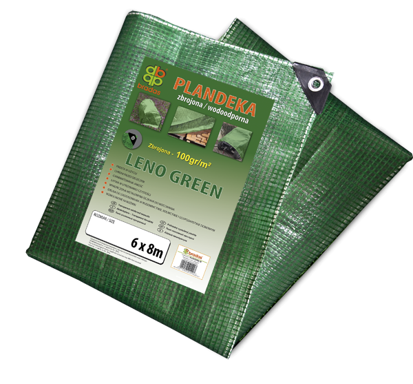 

Тент (тарпаулин) LENO GREEN 8 х 10 м, 100г - прозрачный, PLCG1008/10 BRADAS, Прозрачный;зеленый