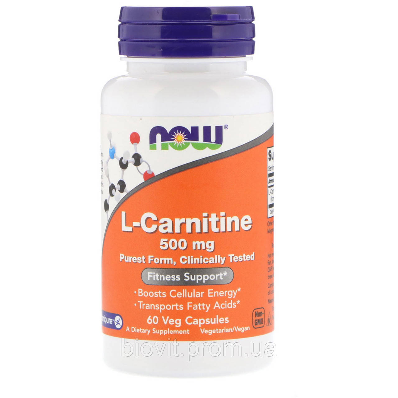

Л-Карнитин (L-Carnitine) 500 мг 60 капсул