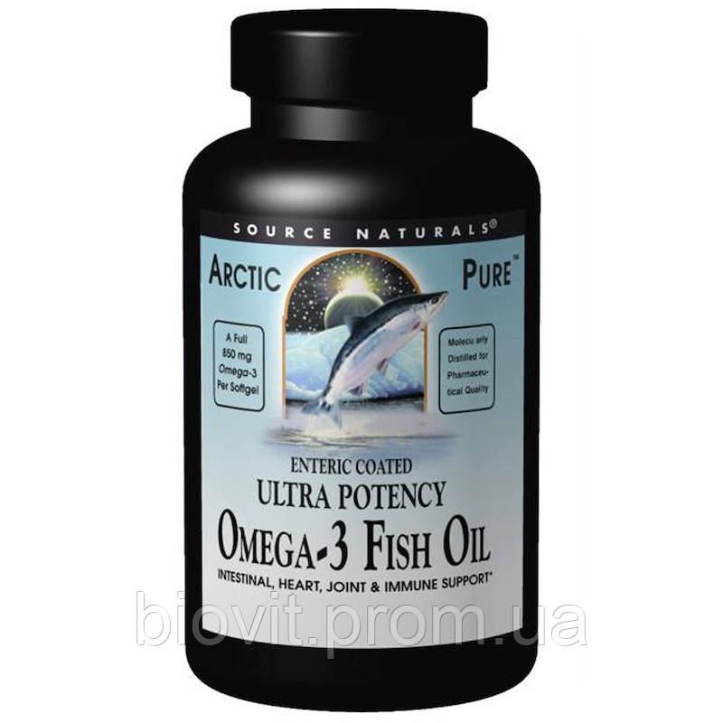 

Рыбий жир Омега-3 (Omega-3 Fish Oil Ultra Potency) 850 мг 120 капсул