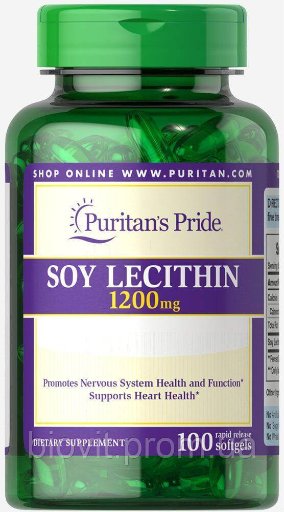 

Лецитин из сои (Soy Lecithin) 1200 мг 100 капсул