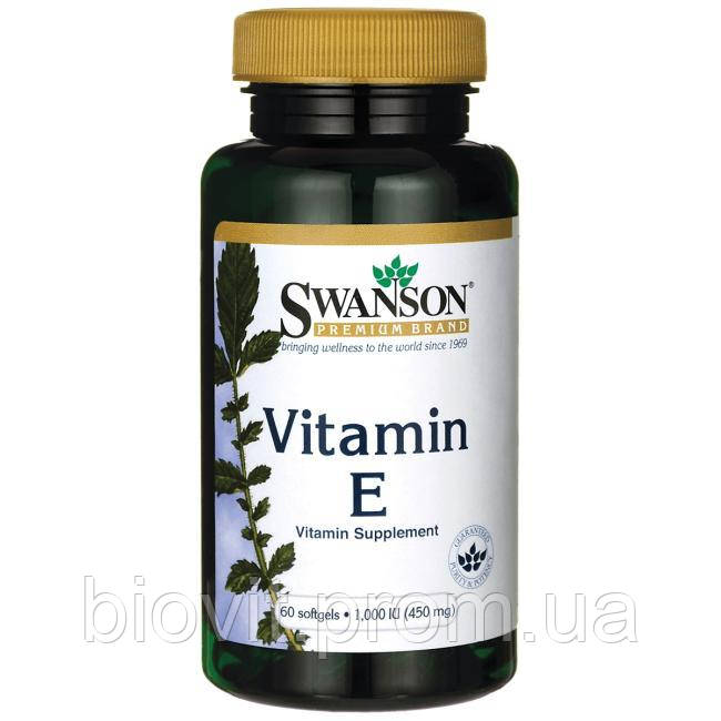 

Витамин Е (Vitamin E) 1000 ME 60 капсул