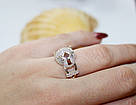 Масивное кільце перстень з розсипом фіанітів Пума, фото 6