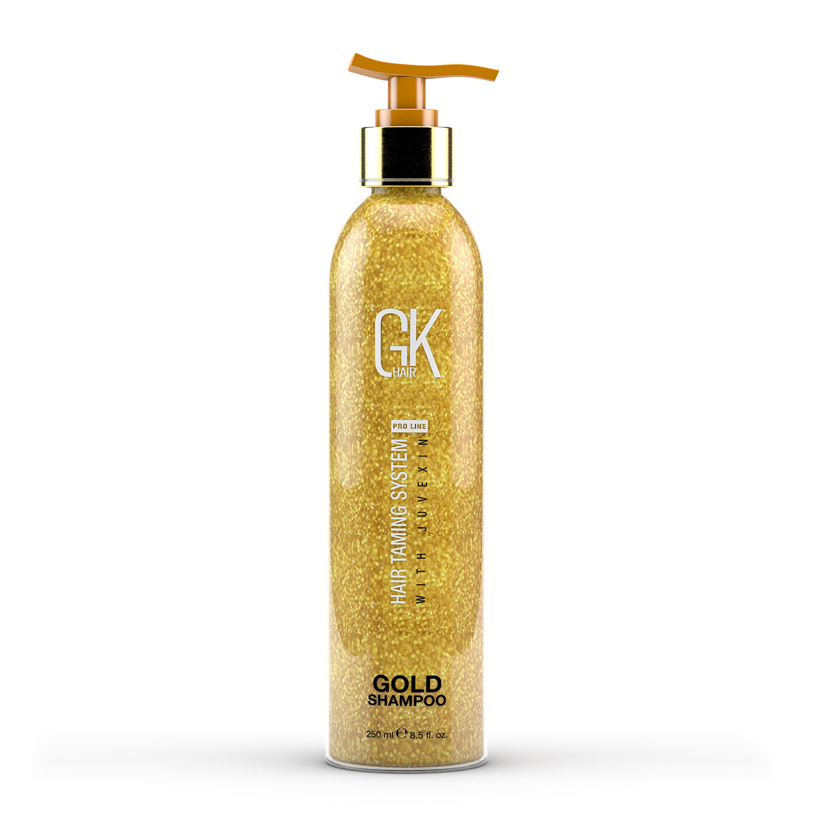 

Восстанавливающий шампунь лимитированная "Золотая коллекция" GKhair Gold Shampoo GLOBAL KERATIN (США) 250 мл