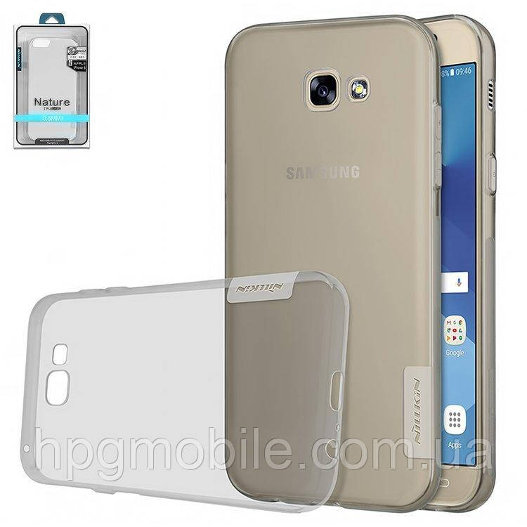 

Чехол для Samsung Galaxy A3 A320 (2017) - Nillkin Nature TPU Case, Ultra Slim, силикон Серый