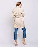 Женское демисезонное двубортное пальто - М1257-1, фото 3