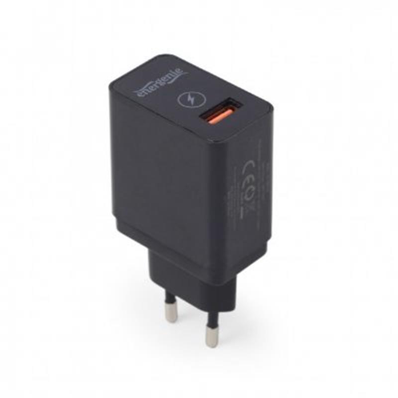 

Сетевое зарядное устройство EnerGenie (1USBх2.1A) QC3.0 Black (EG-UQC3-01, Черный