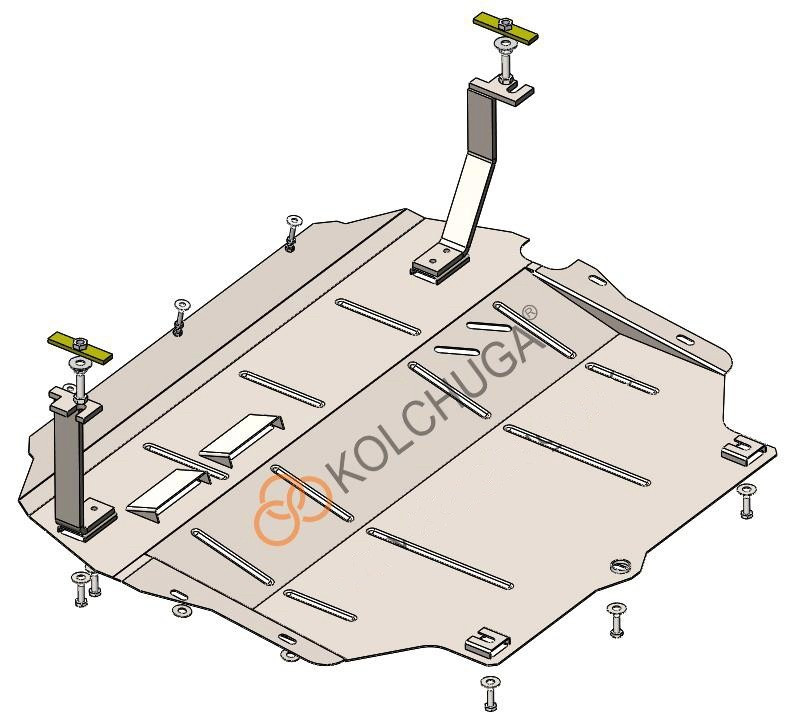 

Защита двигателя, КПП для авто Volkswagen Passat B7 WeBasto 2010-2015 V-2,0ТDI АКПП ( TM Kolchuga ) Стандарт