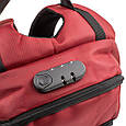 Рюкзак городской из ткани Eterno красный на 27л, фото 7